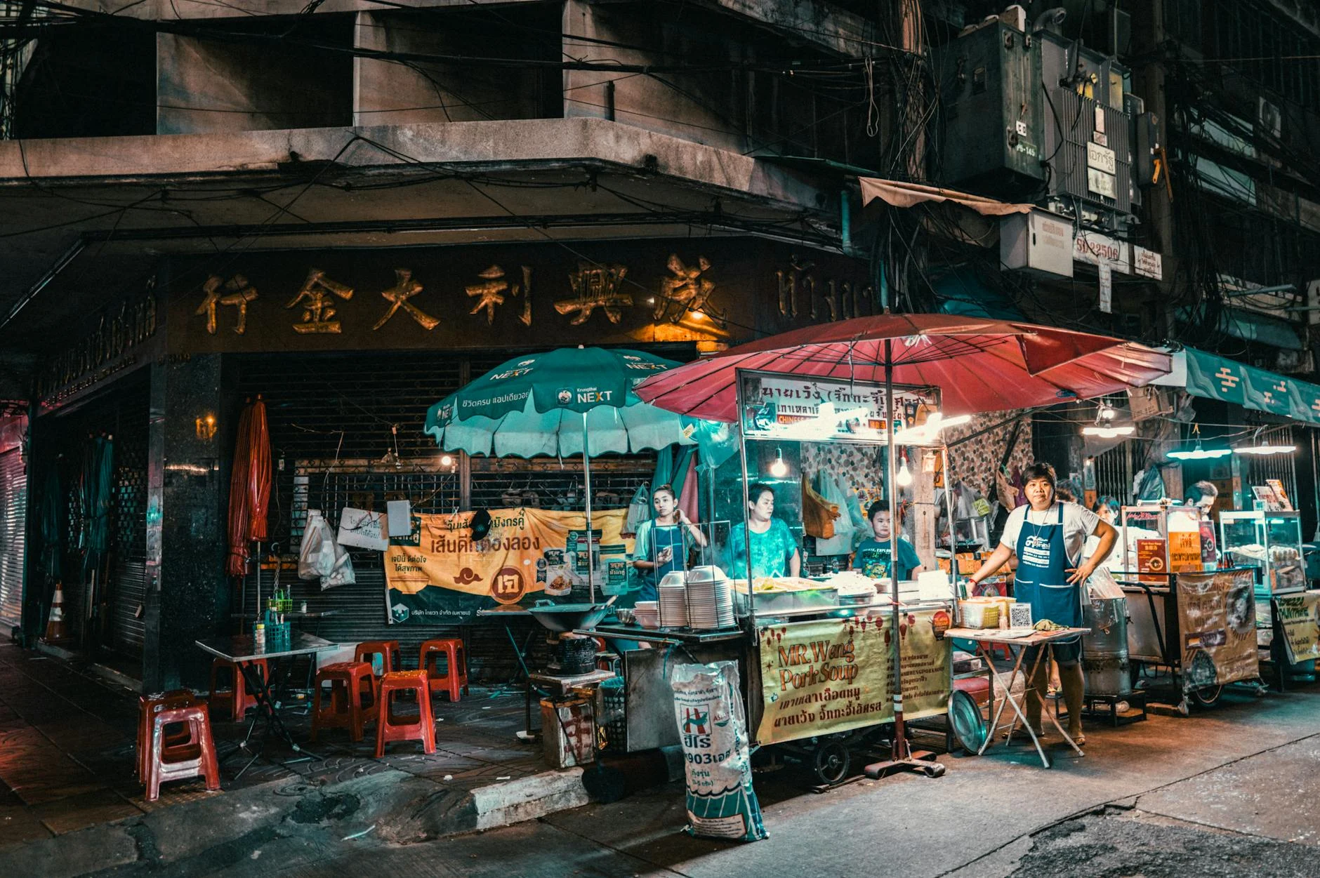 Thai street food at a market