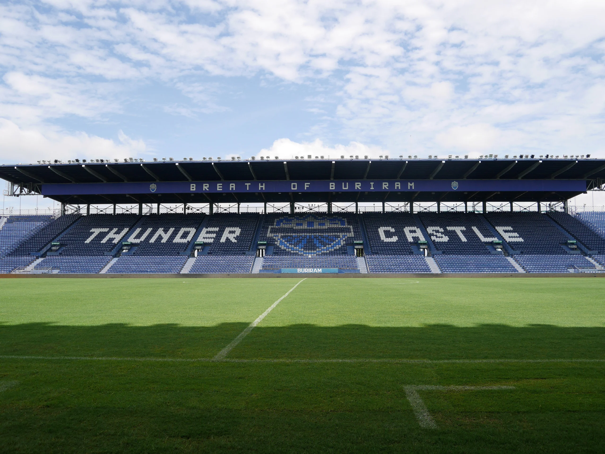 Thunder Castle stand and pitch at Chang Arena, home of Buriram United