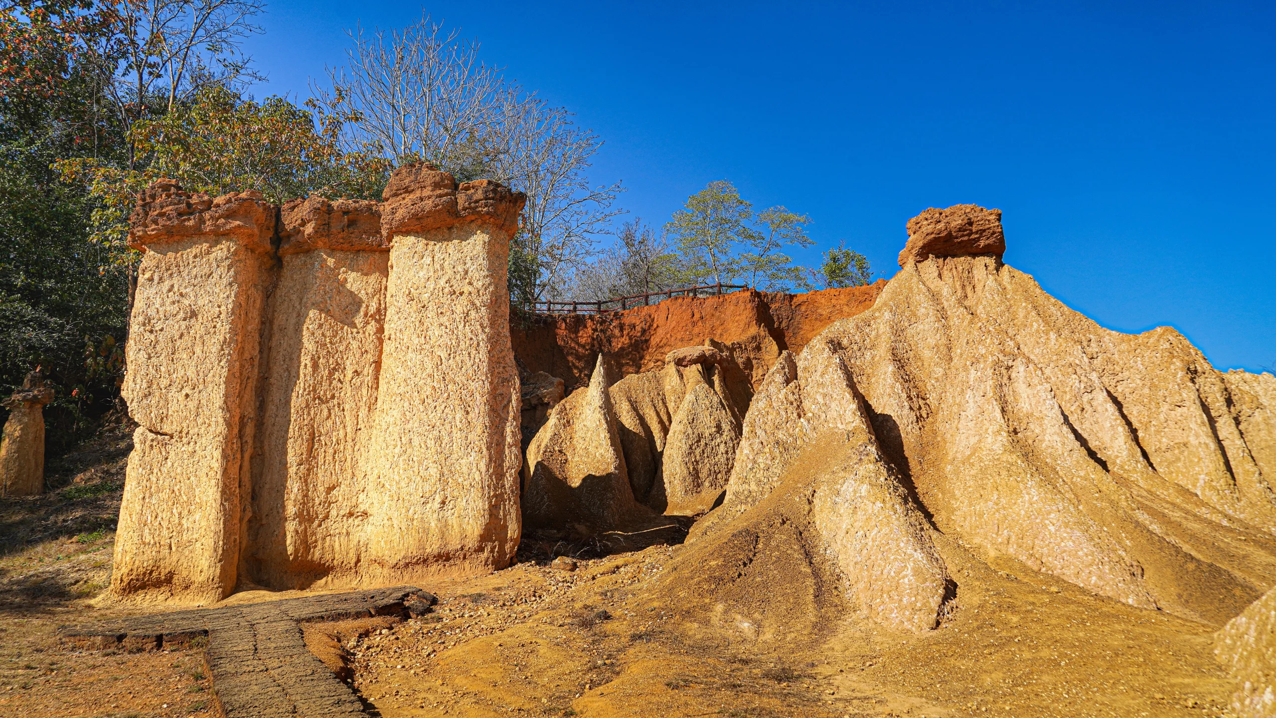 Earth pillars of Phae Mueang Phi ghost canyon, Phrae