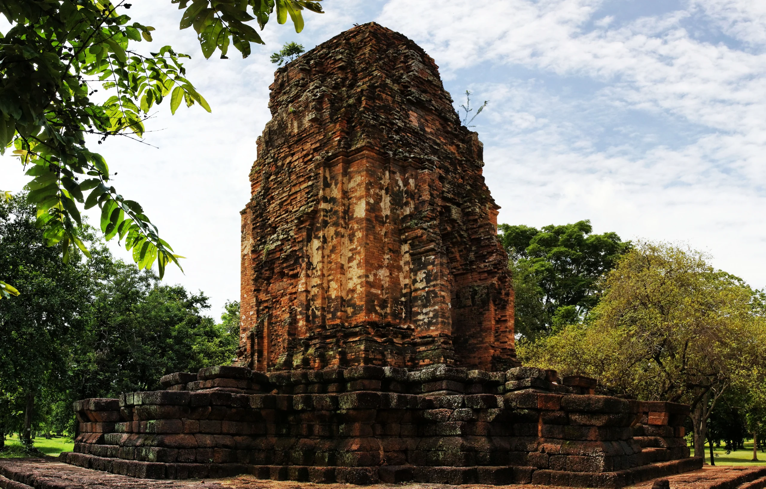 Ancient brick prang at Si Thep Historical Park, a UNESCO World Heritage site in Phetchabun