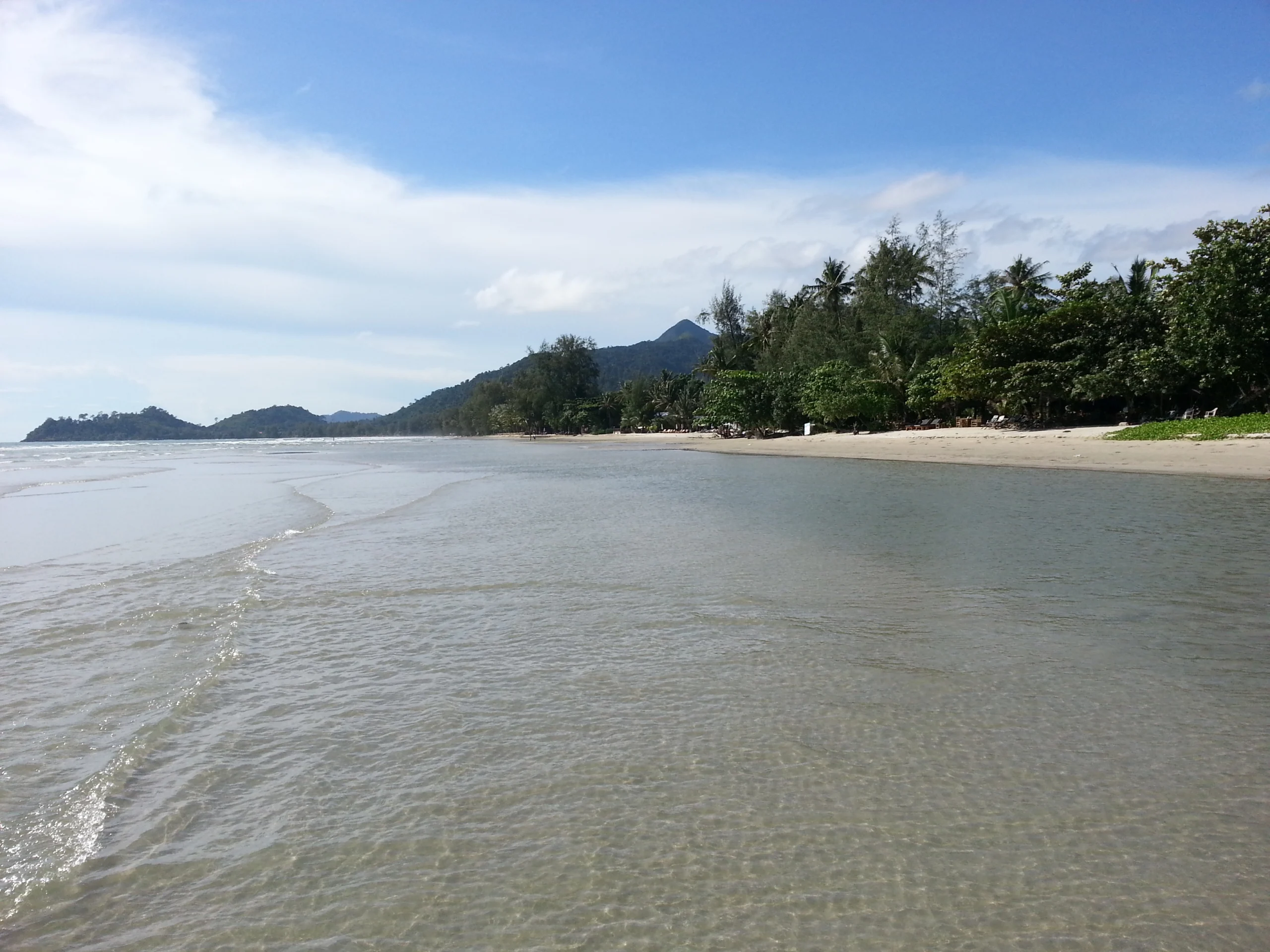 Forest-backed beach on Ko Chang, Trat