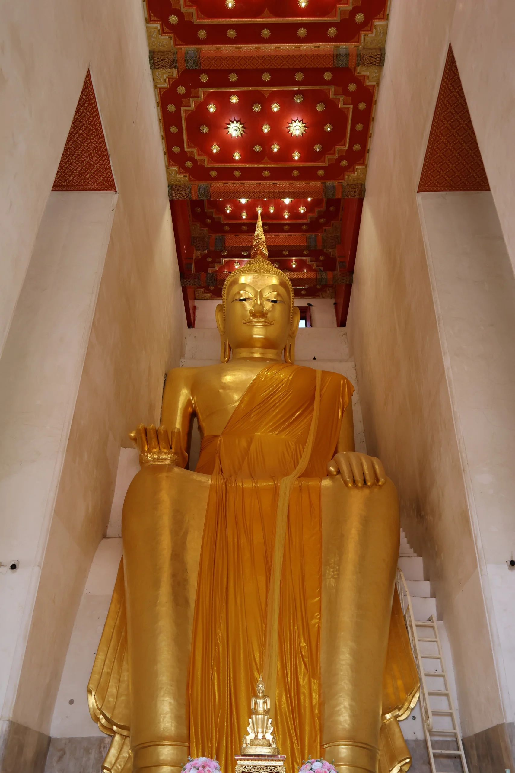 The great Buddha of Wat Pa Lelai in Suphan Buri