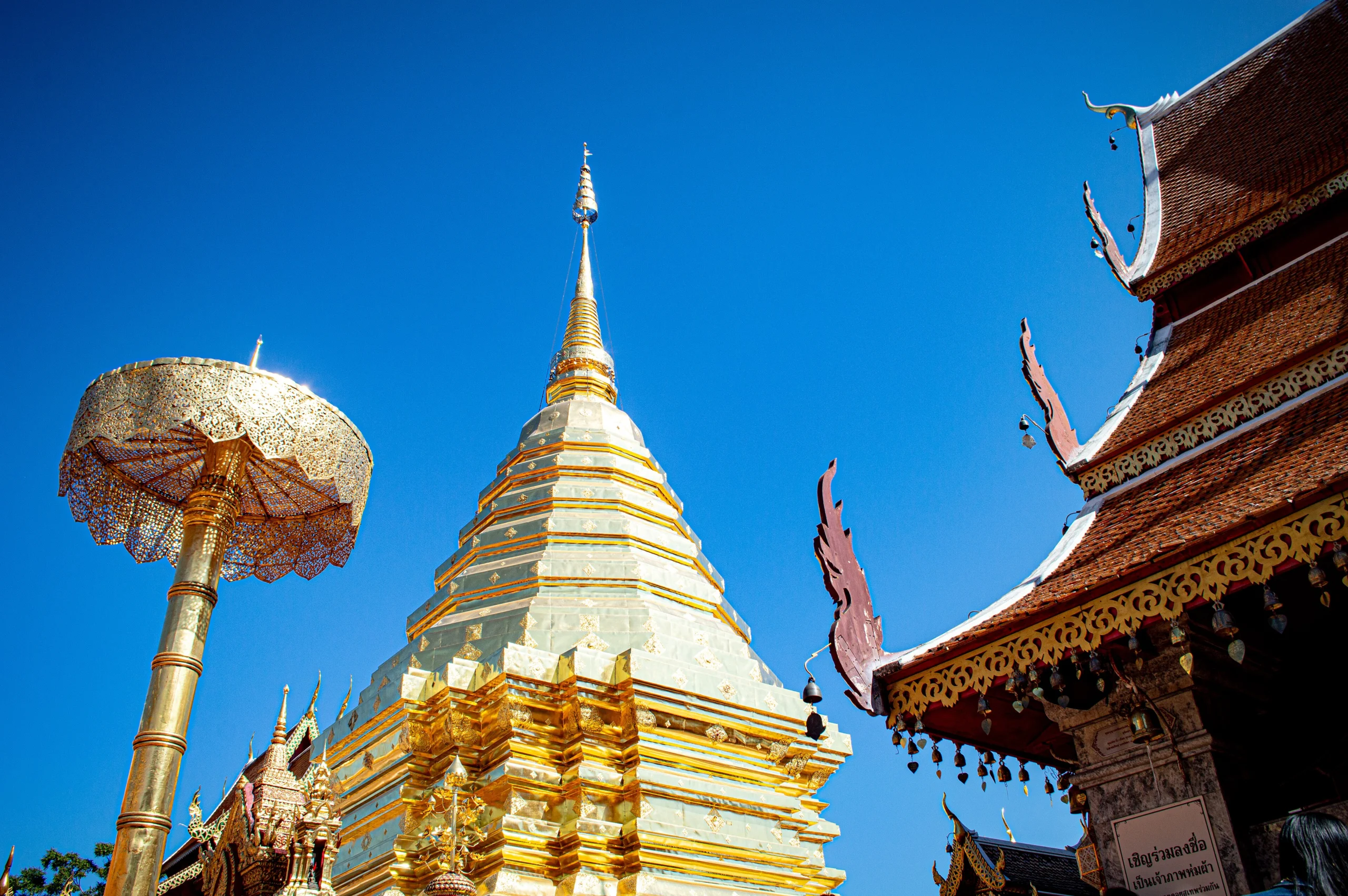 Wat Phra That Doi Suthep — the Chiang Mai leg's compulsory pilgrimage