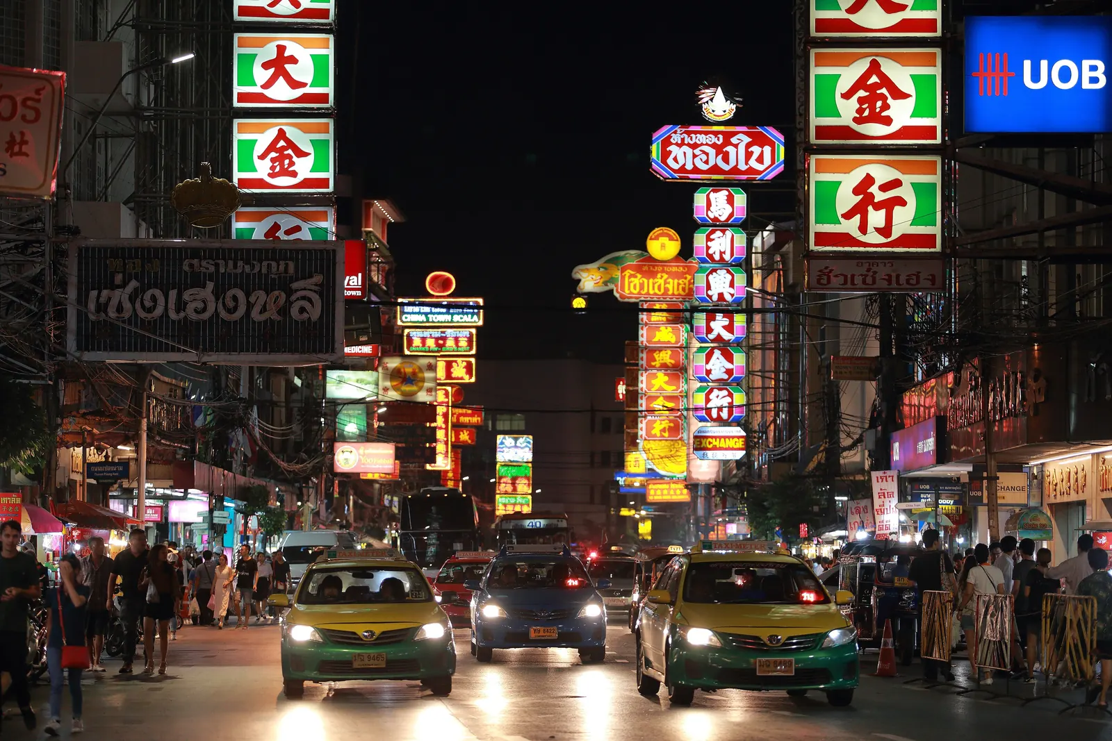 Shophouses on Yaowarat Road, Bangkok's Chinatown