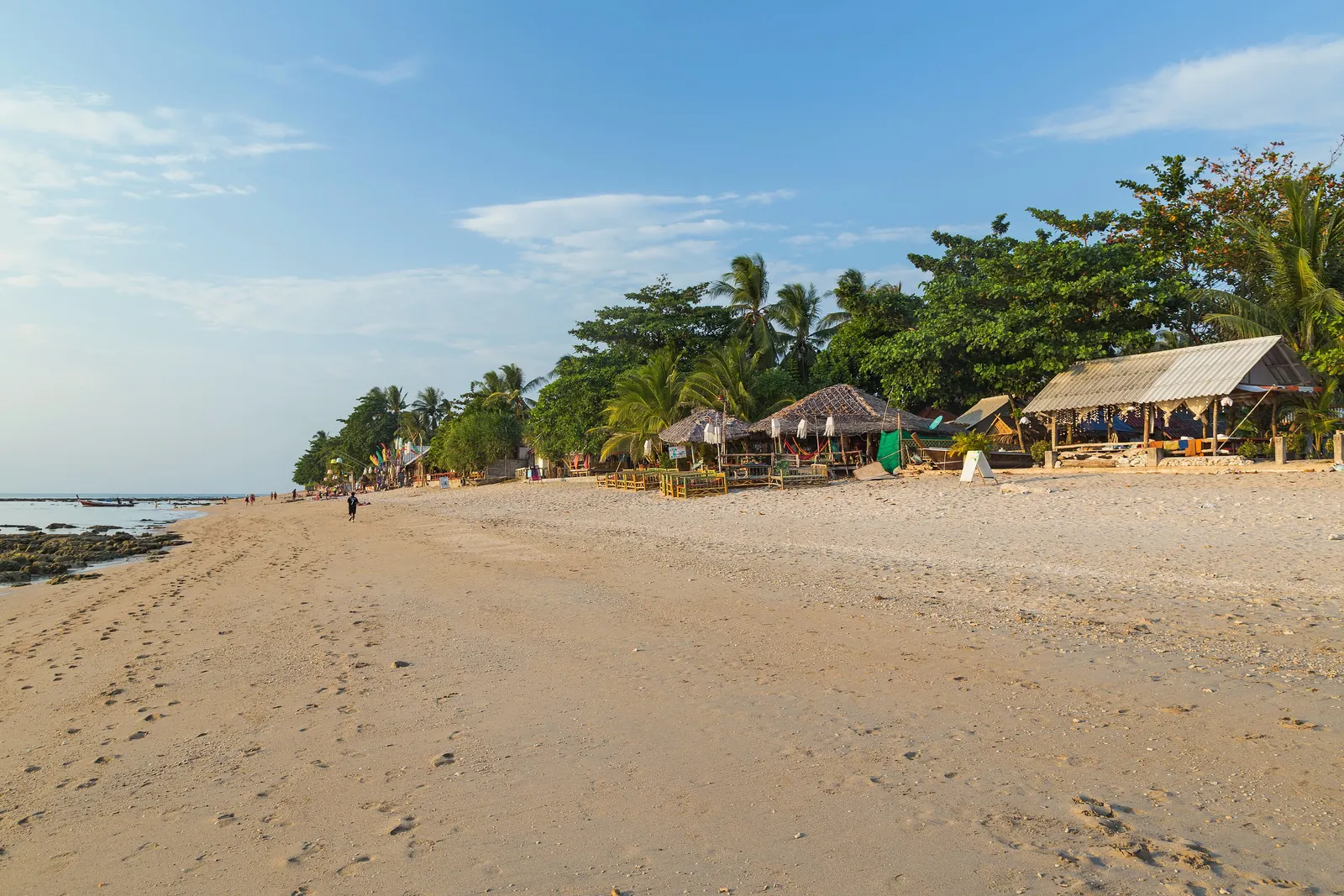 Klong Khong beach on Koh Lanta Yai's west coast, where most Lanta journeys end