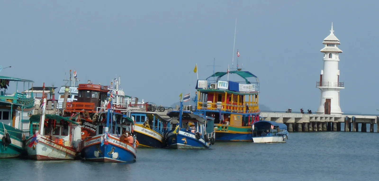 Bang Bao pier and its lighthouse at the southern tip of Koh Chang