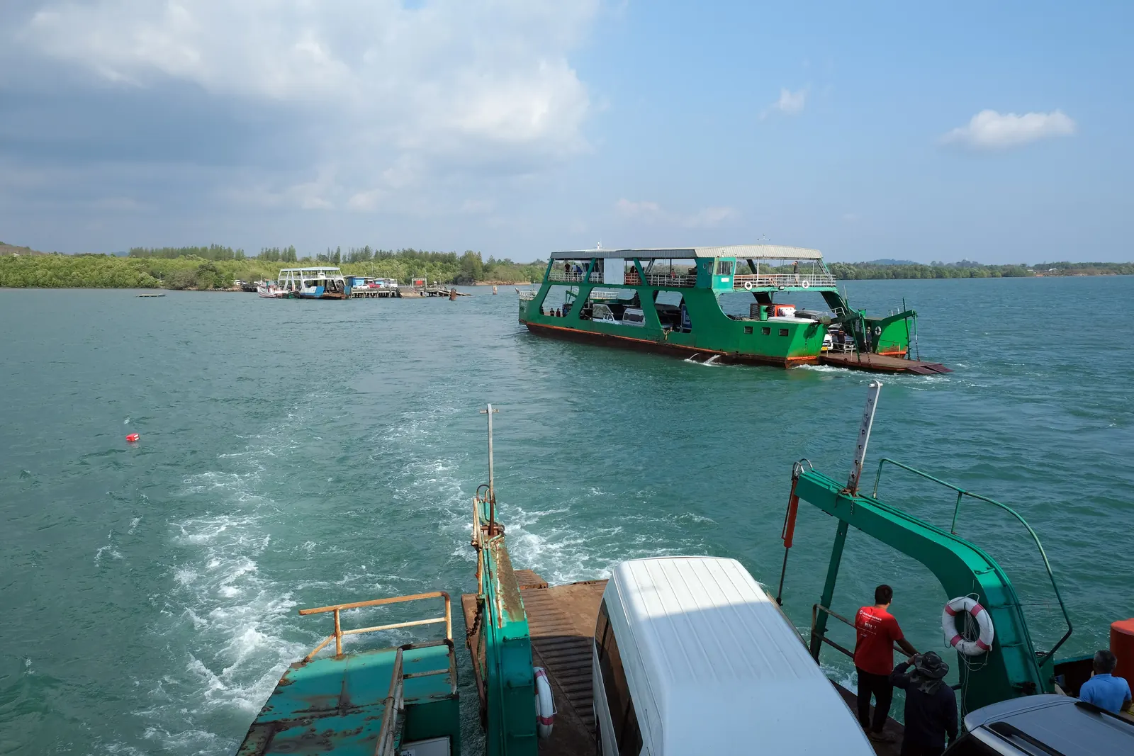 The ferry to Koh Chang crossing from the Trat mainland