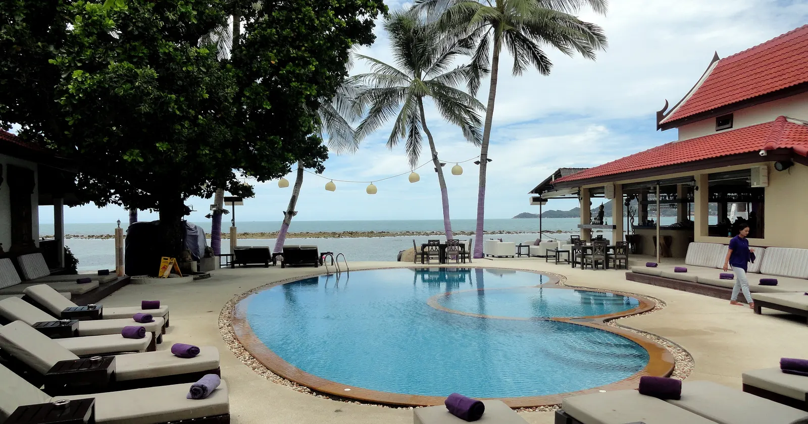 Chaweng Beach on Koh Samui seen from a beachfront hotel