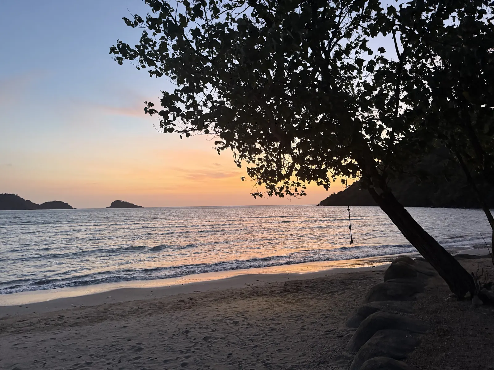 Dusk at Chang Noi Beach on Koh Chang's west coast