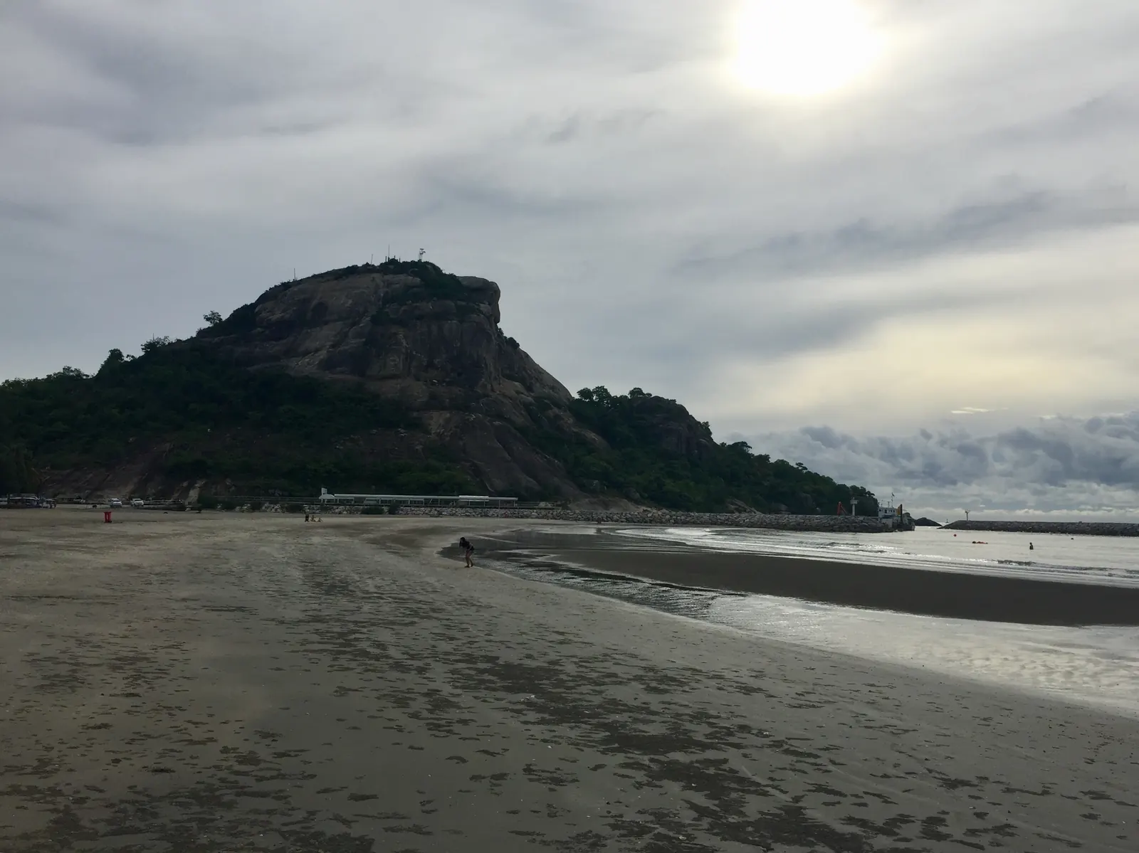Khao Takiab headland and beach south of Hua Hin at low tide