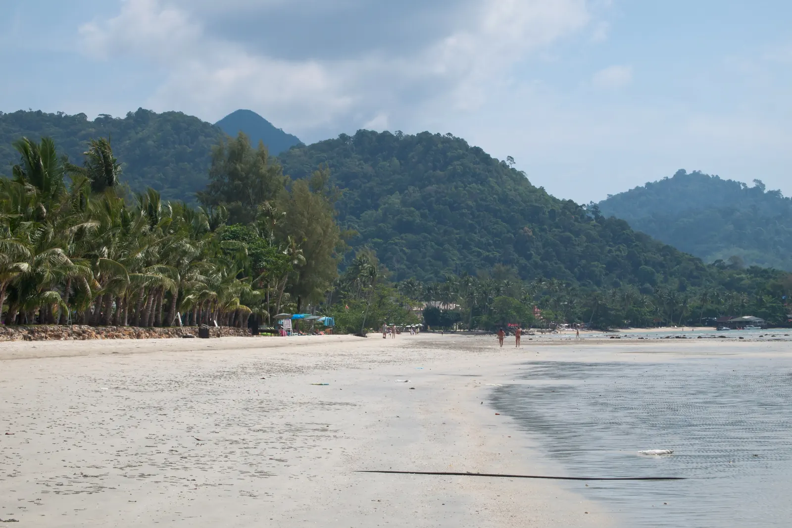 Klong Prao beach on Koh Chang's west coast in daylight
