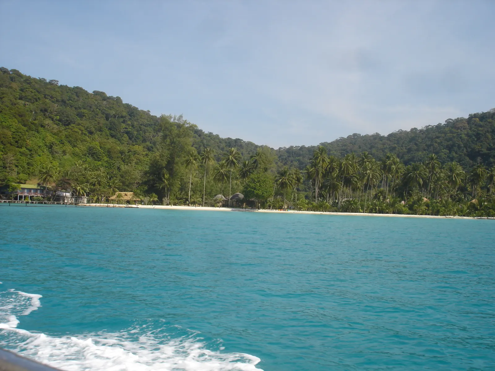 A beach on Koh Kood, Trat, reached by catamaran from Laem Sok pier