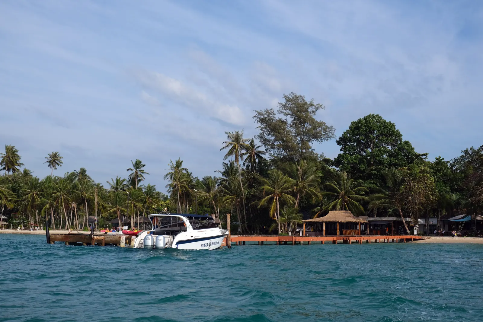 Speedboat pier at Koh Mak, Trat, the island's arrival point from Laem Ngop