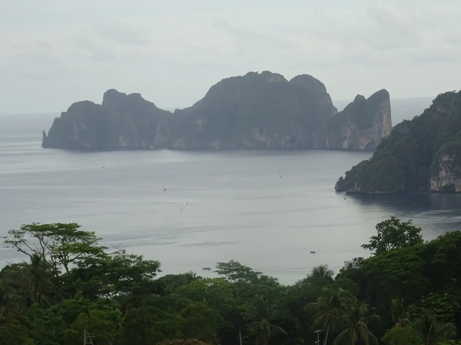 Koh Phi Phi Le seen from the Koh Phi Phi Don viewpoint in the Andaman Sea