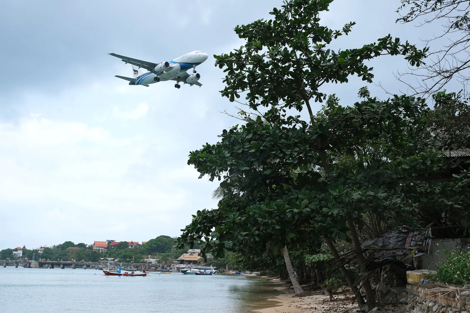 Samui airport open-air terminal on Koh Samui, the privately owned Bangkok Airways airport