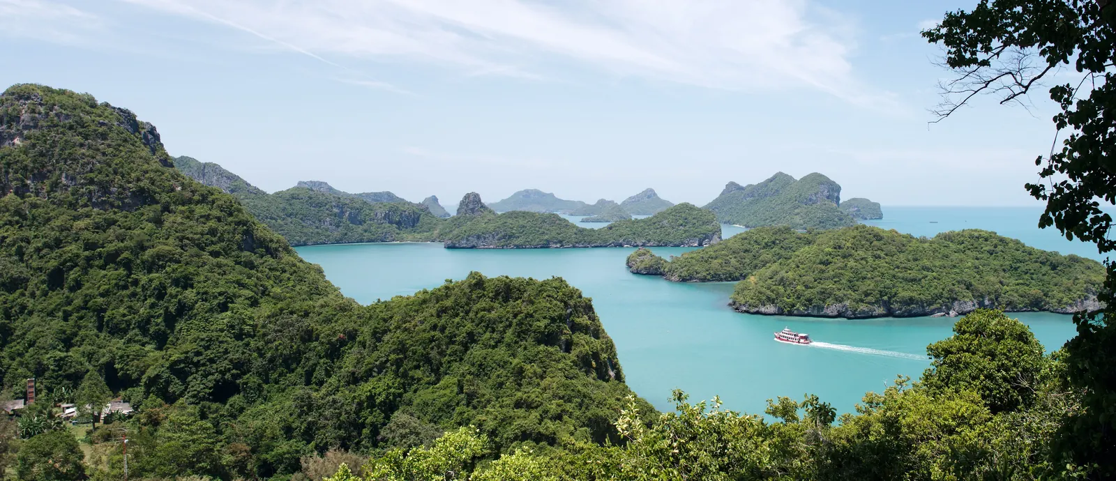 Things to do in Koh Samui: the Ang Thong Marine Park islands seen from the Koh Wua Ta Lap viewpoint