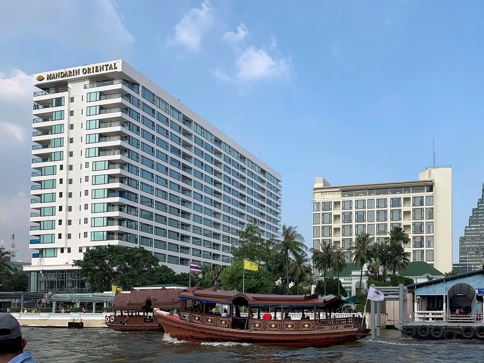 The Mandarin Oriental Bangkok seen from the Chao Phraya River