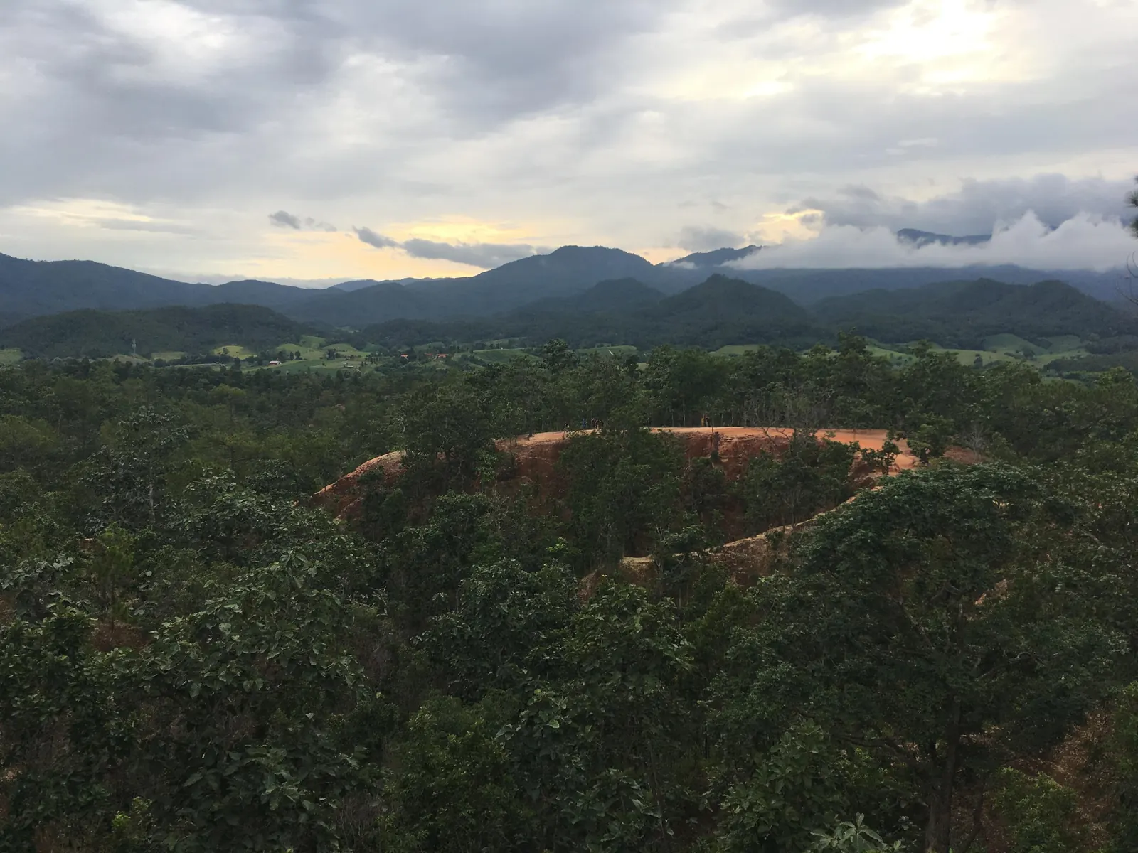 Pai Canyon's narrow sandstone ridges near Pai, Mae Hong Son