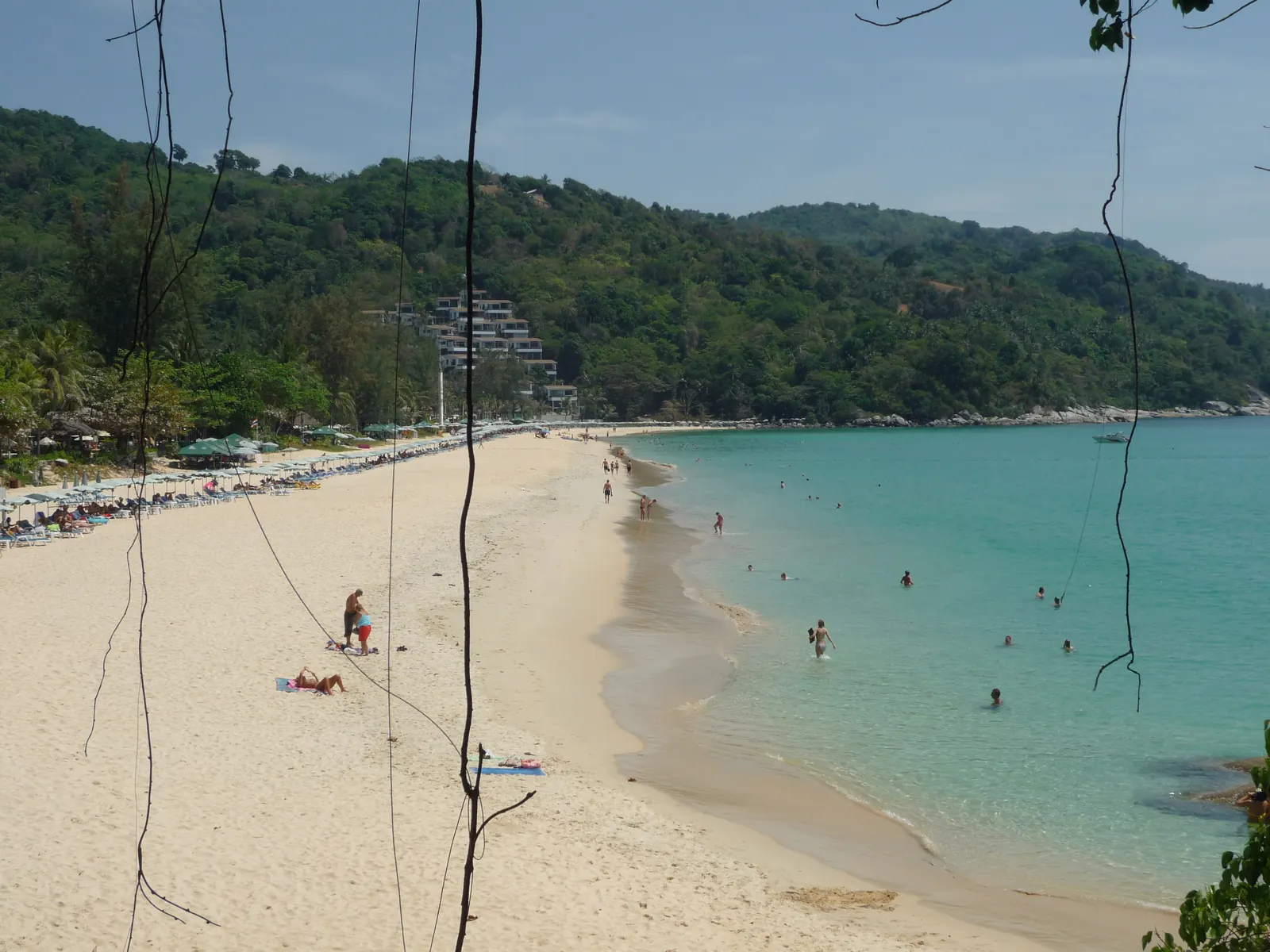 Kata Beach, Phuket, seen from the sand