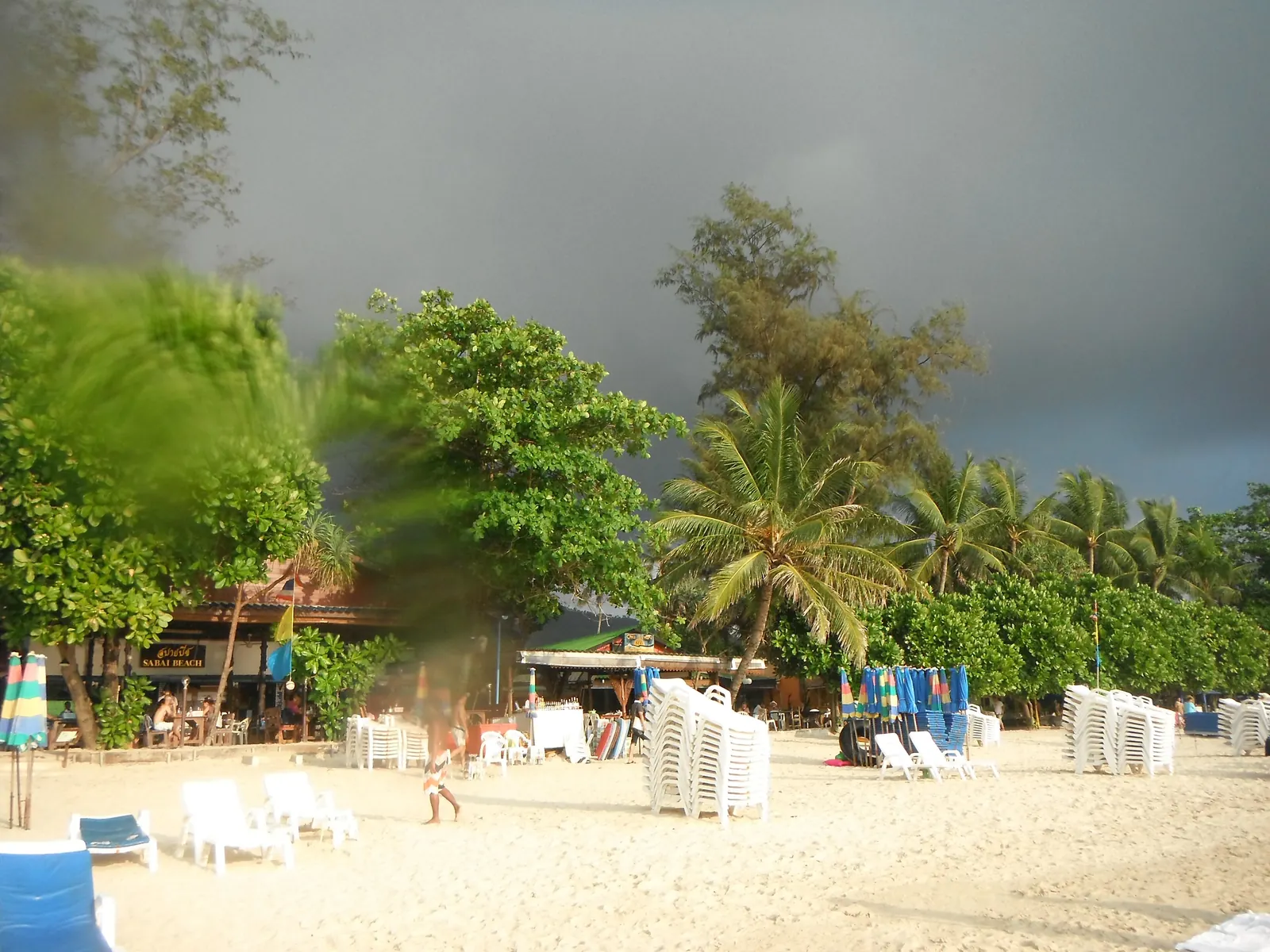 Storm cloud approaching over Patong Beach, Phuket