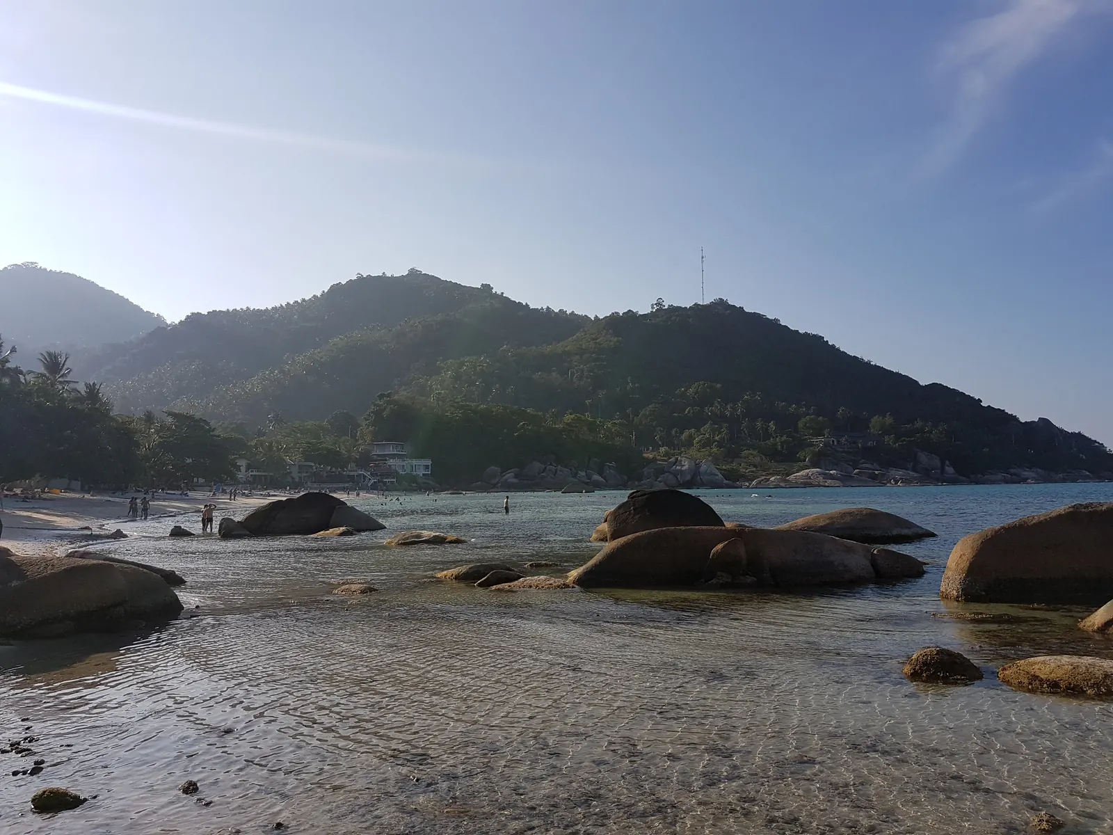 Silver Beach (Crystal Bay) Koh Samui, small cove with granite boulders and clear turquoise water